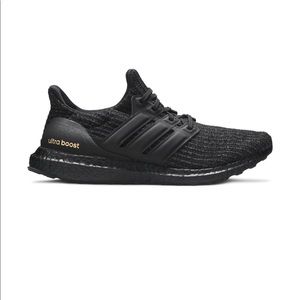 Adidas UltraBoost 4.0 Triple Black gold accents